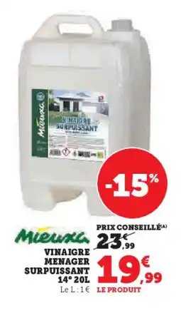 Hyper U Vinaigre menager surpuissant offre