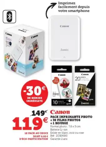 Pack impromante photo + 30 films photos + 1 housse