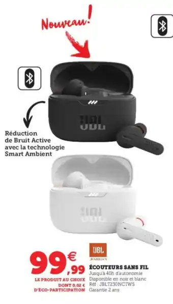 Hyper U Écouteurs sans fil offre