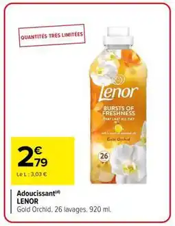 Carrefour ADOUCISSANT LENOR offre
