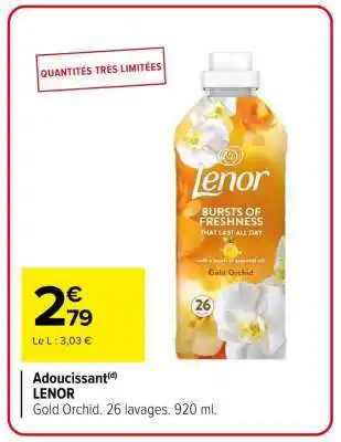 Carrefour ADOUCISSANT LENOR offre