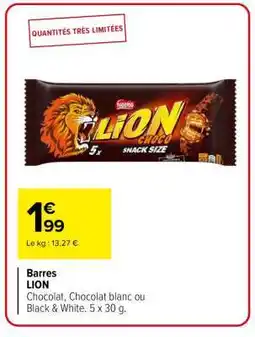 Carrefour Barres Lion offre