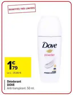 Carrefour DEODORANT DOVE offre