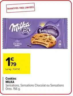 Carrefour Cookies MILKA offre