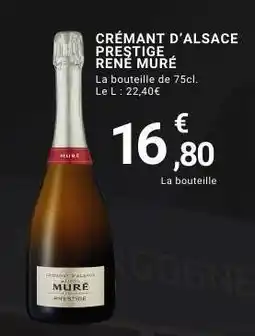 E.Leclerc CRÉMANT D'ALSACE PRESTIGE RENÉ MURÉ offre