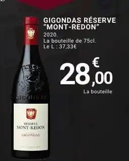 E.Leclerc GIGONDAS RÉSERVE “MONT-REDON” offre