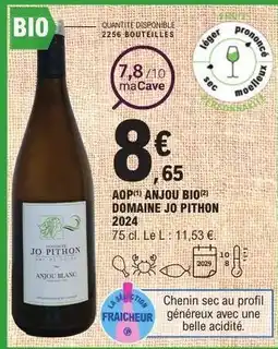 E.Leclerc AOP Anjou Bio Domaine Jo Pithon 2024 offre