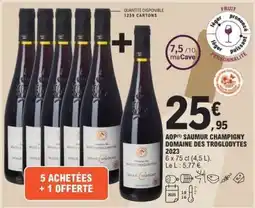 E.Leclerc AOP Saumur Champigny Domaine des Troglodytes 2023 offre