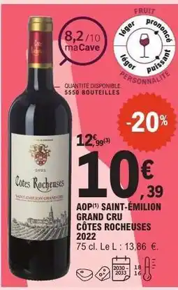 E.Leclerc Côtes Rocheuses 2022 offre