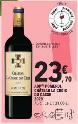 E.Leclerc Château La Croix du Casse 2020 offre