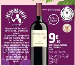 E.Leclerc AOP(*) SAINT-ESTÈPHE PUY CASTERA 2023 offre