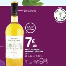 E.Leclerc AOP Jurançon Domaine Laguilhon 2023 offre