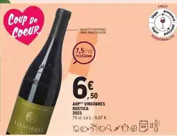E.Leclerc AOP(*) VINSOBRES RUSTICA 2023 offre