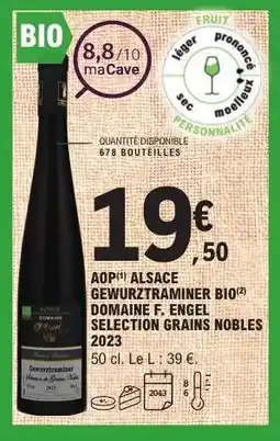 E.Leclerc AOP ALSACE GEWURZTRAMINER BIO offre