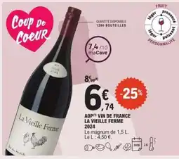E.Leclerc AOP Vin de France La Vieille Ferme 2024 offre