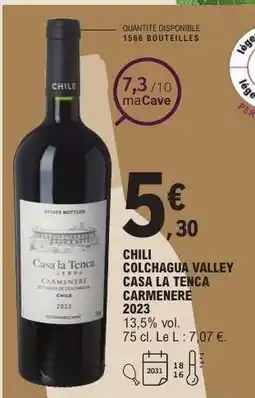 E.Leclerc Casa la Tenca Carmenere 2023 offre