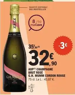 E.Leclerc G.H. MUMM CORDON ROUGE offre
