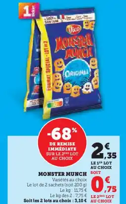 U Express Monster munch offre