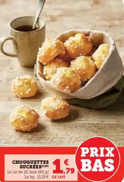 U Express Chouquettes sucrées offre