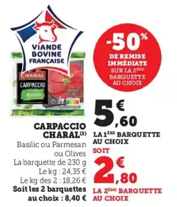 U Express Carpaccio charal offre