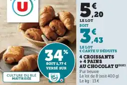 U Express 4 croissants offre