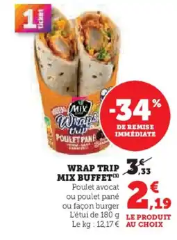U Express Wrap trip mix buffet offre