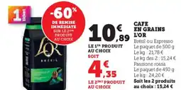 U Express Cafe en grains l'or offre
