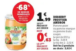 U Express Dessert fruitier andros offre