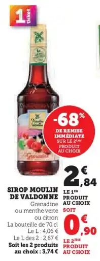 U Express Sirop moulin de valdonne offre