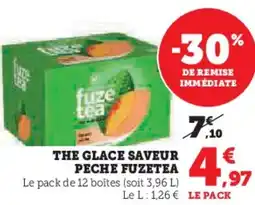 U Express The glace saveur peche fuzetea offre