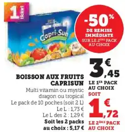U Express Boisson aux fruits caprisun offre