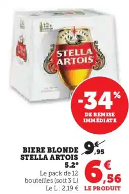 U Express Biere blonde stella artois offre