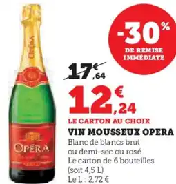 U Express Vin mousseux opera offre