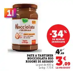U Express Pate a tartiner nocciolata bio rigoni di asiago offre
