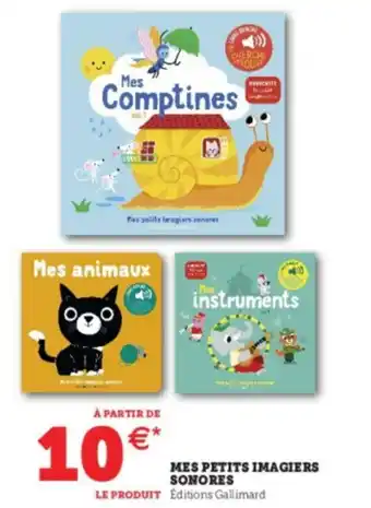 Hyper U Mes petits imagiers sonores offre