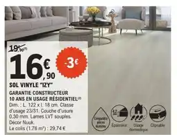 E.Leclerc Brico Sol vinyle izy offre