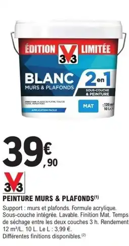 E.Leclerc Brico Peinture murs & plafonds offre