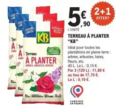 E.Leclerc Brico KB Terreau à planter offre