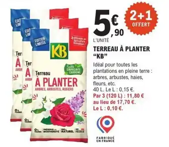 E.Leclerc Brico KB Terreau à planter offre