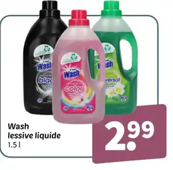 Wibra WASH lessive liquide offre