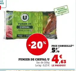 Super U Fumier de cheval u offre