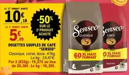 E.Leclerc Dosettes Souples De Café Senseo offre