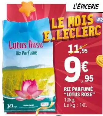 E.Leclerc Riz Parfumé 'Lotus Rose' offre
