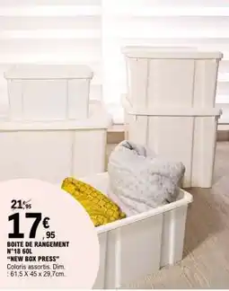 E.Leclerc BOITE DE RANGEMENT N°18 60L offre