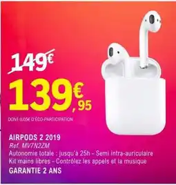 E.Leclerc AIRPODS 2 2019 offre