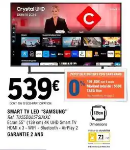 E.Leclerc SMART TV LED “SAMSUNG” offre