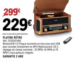 E.Leclerc PLATINE RÉTRO offre