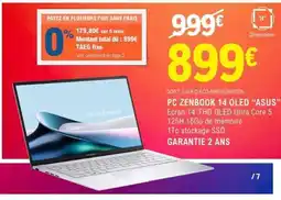 E.Leclerc PC ZENBOOK 14 OLED “ASUS” offre