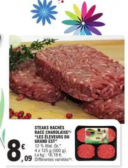 E.Leclerc STEAKS HACHÉS RACE CHAROLAISE offre