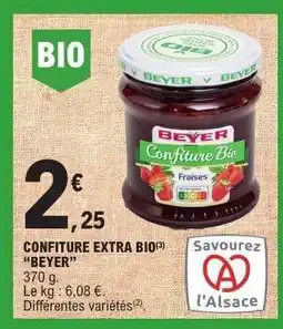E.Leclerc CONFITURE EXTRA BIO BEYER offre
